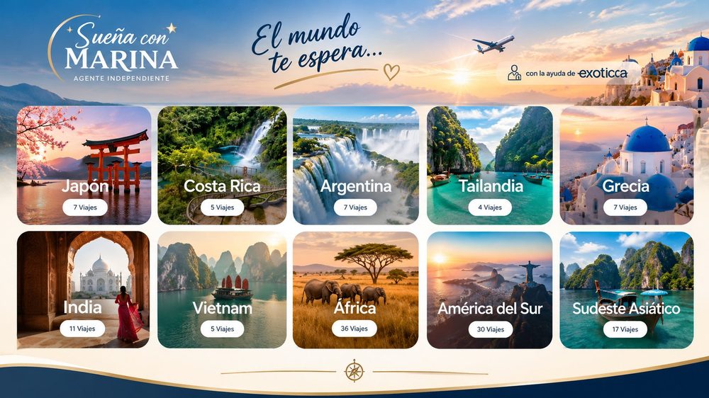 “Descubre nuevos destinos En colaboración con Exoticca